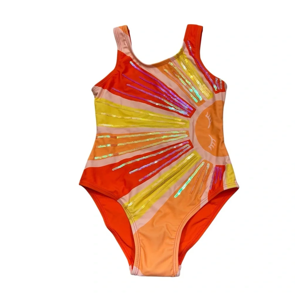 New with Tag Peek ArenT You‎ Curious SUNSHINE & SEQUINS ONE-PIECE SWIMSUIT 6-7